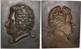 Musiker Einseitige Eisengussplakette Mozart, Wolfgang Amadeus *1756 Salzburg, +1791 Wien. -