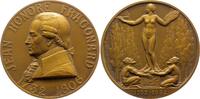 Personenmedaillen Bronzemedaille Fragonard, Jean-Honore *1732 Grasse, +1806 Paris, französischer Maler, Zeichner und Radierer des Rokokos. -