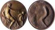 Kunstmedaillen Einseitige Bronzegussmedaille ohne Signatur -