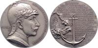 Brandenburg-Preußen Versilberte Bronzemedaille Wilhelm II. 1888-1918. -