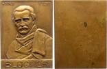Personenmedaillen Einseitige Bronzeplakette Blücher, Gebhard Leberecht, Fürst von Wahlstatt *1742 Rostock, +1819 Krieblowitz (Schlesien), preußischer Feldmarschall. -