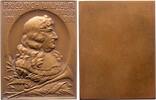 Brandenburg-Preußen Einseitige Bronzeplakette Friedrich Wilhelm 1640-1688. -
