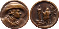 Personenmedaillen Bronzegussmedaille Goethe, Johann Wolfgang von *1749 Frankfurt, +1832. -