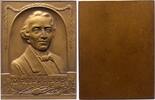 Musiker Einseitige Bronzeplakette Meyerbeer, Giacomo *1791 Berlin. +1864 Paris, (hieß eigentlich Jakob Liebmann Beer), Opernkomponist. -