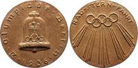 Olympiade Bronzegussmedaille Olympische Spiele Berlin 1936 -