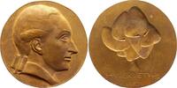 Personenmedaillen Bronzegussmedaille Goethe, Johann Wolfgang von *1749 Frankfurt, +1832. -