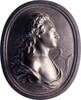 Personenmedaillen Hochovale, Eisengussmedaille Goethe, Johann Wolfgang von *1749 Frankfurt, +1832. -