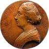 Personenmedaillen Einseitige Bronzegussmedaille Giese, Martha *1850, +1922 Potsdam, Kinderbuchautorin. -