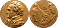 Personenmedaillen Bronzemedaille Goethe, Johann Wolfgang von *1749 Frankfurt, +1832. -