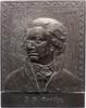 Personenmedaillen Einseitige Plakette aus Letternmetall Goethe, Johann Wolfgang von *1749 Frankfurt, +1832. -