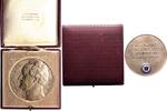 Personenmedaillen Versilberte Bronzegussmedaille Goethe, Johann Wolfgang von *1749 Frankfurt, +1832. -