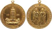 Brandenburg-Preußen vergoldete Bronzemedaille Wilhelm I. 1861-1888. -