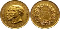 Brandenburg-Preußen Vergoldete Bronzemedaille Wilhelm II. 1888-1918. -