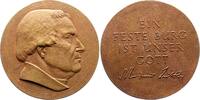 Personenmedaillen Bronzegussmedaille Luther, Martin *1483 Eisleben, +1546 Eisleben. -