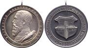 Baden-Durlach Tragbare Silbermedaille 1902 Friedrich I. 1852-1907. Schöne Patina. Vorzüglich