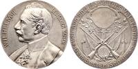 Brandenburg-Preußen Versilberte Bronzemedaille Wilhelm II. 1888-1918. -