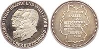 Personenmedaillen Silbermedaille 1970 Brandt, Willy *1913 Lübeck, +1992 Unkel am Rhein, 4. deutscher Bundeskanzler 1969-1974. Stempelglanz