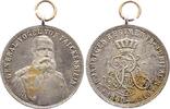 Personenmedaillen versilberte Bronzemedaille Vogel von Falckenstein, Maximilian Eduard August Hannibal Kunz Sigismund *1839 Berlin, +1917 Schloss Dolzig, Landkreis Sorau (La -