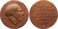 Medicina in nummis Bronzegussmedaille Brugsch, Theodor *1878 Graz, +1963 Ost-Berlin, Internist und Politiker, Ordinarius für Innere Medizin an der Berliner Charité. -