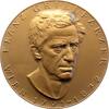 Personenmedaillen Einseitige Bronzemedaille Grillparzer, Franz *1791, +1872, österreichischer Dichter. -
