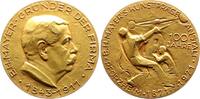 Numismatik Bronzemedaille Mayer, B.H. *1843, +1911, Gründer der Kunstprägeanstalt in Pforzheim. -