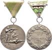 Reuss-Gera, Stadt, Stadtteil Zwötzen versilberte Bronzemedaille  Mit Ring und grün-weißem Band (angeschmutzt). Mattiert. Vorzüglich