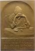 Medicina in nummis Einseitige Bronzeplakette Deutschland 1000-2000. -