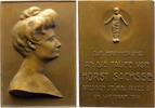 Personenmedaillen Bronzeplakette Sachsse, Horst *1910. -