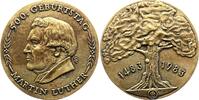 Personenmedaillen Bronzegussmedaille Luther, Martin *1483 Eisleben, +1546 Eisleben. -