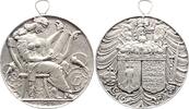 Nürnberg-Stadt Tragbare, versilberte Bronzemedaille -