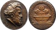 Medicina in nummis Bronzegussmedaille Lingg, Hermann von (ab 1890 Ritter von Lingg) *1820 Lindau, +1905 München, deutscher Dichterarzt. -
