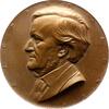 Musiker Einseitige Bronzemedaille Wagner, Richard *1813 Leipzig, +1883 Venedig. -
