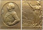 Brandenburg-Preußen Bronzeplakette Wilhelm II. 1888-1918. -