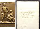 Sachsen-Dresden, Stadt Einseitige Bronzeplakette -
