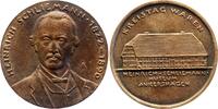 Archäologie Bronzegussmedaille Schliemann, Heinrich *1822 Neubukow / Mec0Vorpommern, +1890 Neapel, deutscher Archäologe. -