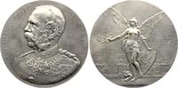Sachsen-Albertinische Linie versilberte Bronzemedaille Albert 1873-1902. -