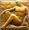 Kunstmedaillen Einseitige Bronzeplakette Gibert, Lucien -