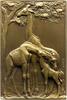 Kunstmedaillen Einseitige Bronzeplakette Thenot, Maurice -