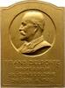 Medicina in nummis Einseitige Bronzeplakette Delporte, Frans, Professor der Gynäkologie. -