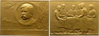 Medicina in nummis Bronzeplakette Herczel, Mano (Emanuel) de Szentpeteri *1861 Szegedin, +1918 Budapest, ungarischer Arzt. -