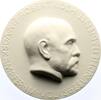 Medicina in nummis Porzellanmedaille Koch, Robert *1843 Clausthal, +1910 Baden-Baden, Begründer der experimentellen Bakteriologie, fand den Tuberkelbazillus und den -