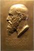 Medicina in nummis Einseitige Bronzegussplakette Fuchs, Ernst *1851 Wien, +1930, Professor für Augenheilkunde, Direktor der Augenklinik an der Universität in Wie. -