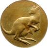 Kunstmedaillen Einseitige Bronzegussmedaille Bergmann, Gertrude -