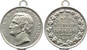 Sachsen-Albertinische Linie Zinnmedaille Johann 1854-1873. -