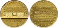 Sachsen-Dresden, Stadt Vergoldete Bronzemedaille -