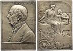 Medicina in nummis Versilberte Bronzeplakette Guyon, Félix *1831 Saint Dénis, +1920 Paris, Leiter der Klinik für Harnorgane in Paris, Mitbegründer der modernen Urologie. -