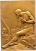 Kunstmedaillen Einseitige Bronzeplakette Steidle, Alfred -
