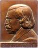Medicina in nummis Einseitige Bronzeplakette Neubürger, Dr. Theodor (Nathan) *1830 Düsseldorf, +1915 Frankfurt, jüdischer Arzt, Chirurg und Kommunalpolitiker in Frankfurt. -