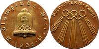 Olympiade Bronzegussmedaille Olympische Spiele Berlin 1936 -