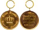 Brandenburg-Preußen vergoldete Bronzemedaille Wilhelm II. 1888-1918. -
